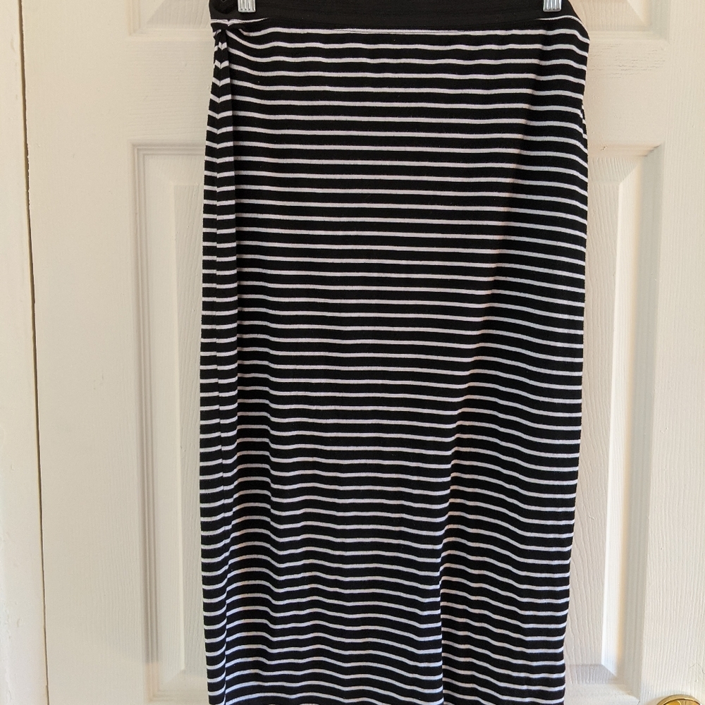 Old Navy | B/W Midi Pencil Skirt | L